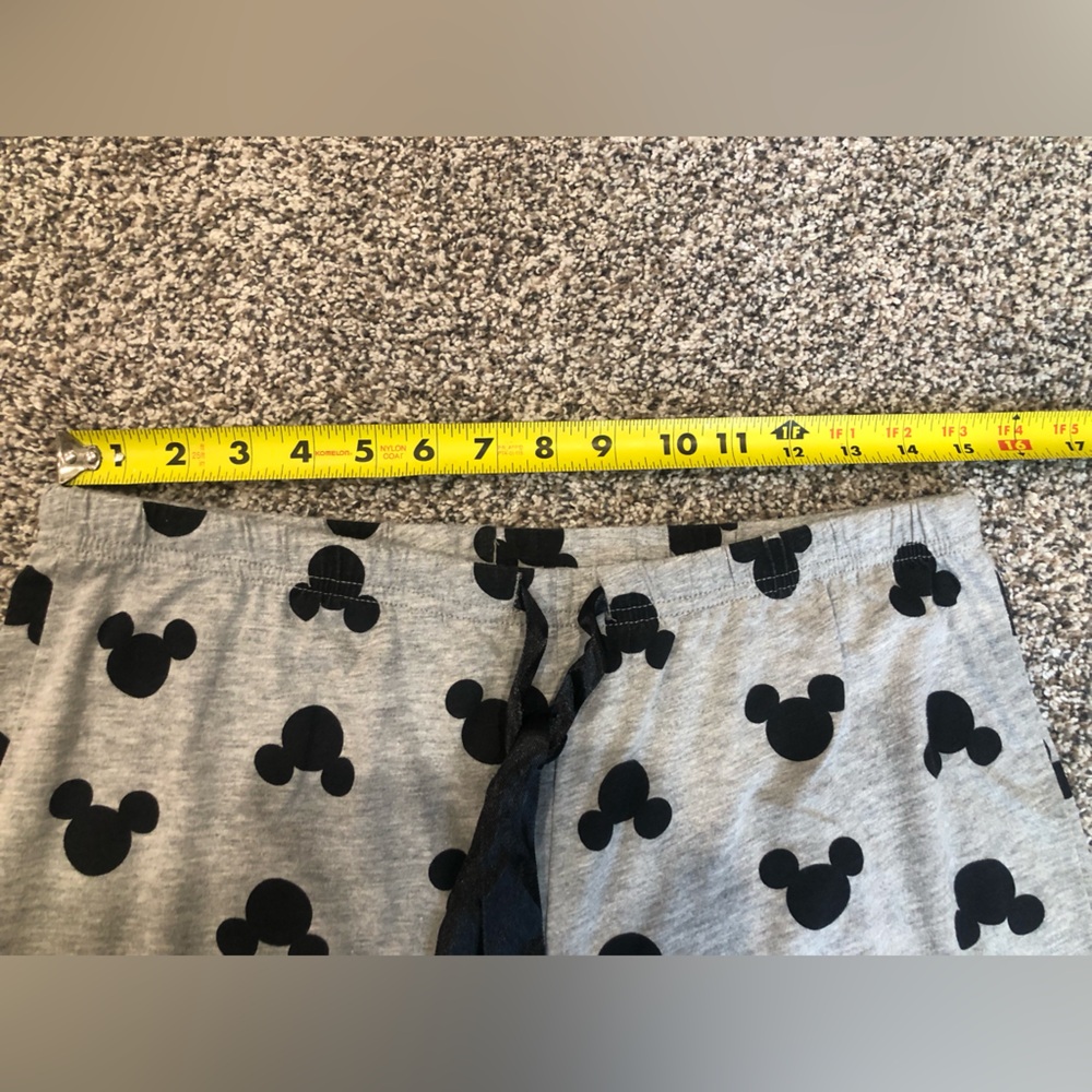 Gray and Black Mickey Mouse Head Pajama Pants - Picture 6 of 8